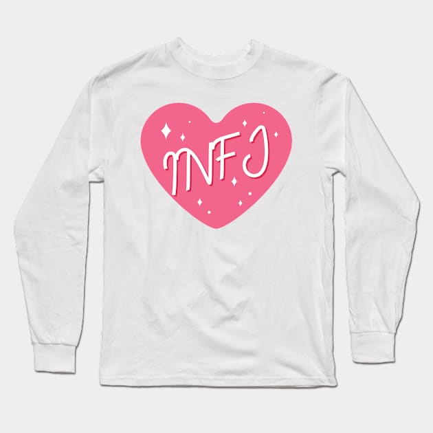 INFJ personality typography Long Sleeve T-Shirt by Oricca